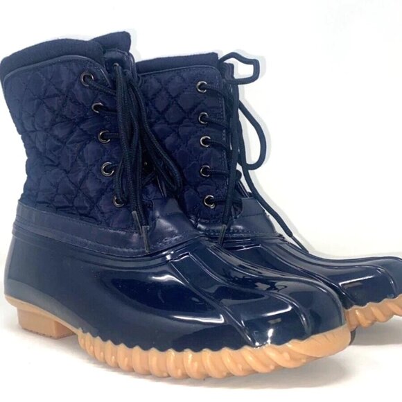 Sporto Destiny Women's Duck Winter Waterproof Boot Navy Size 6 - Picture 4 of 8